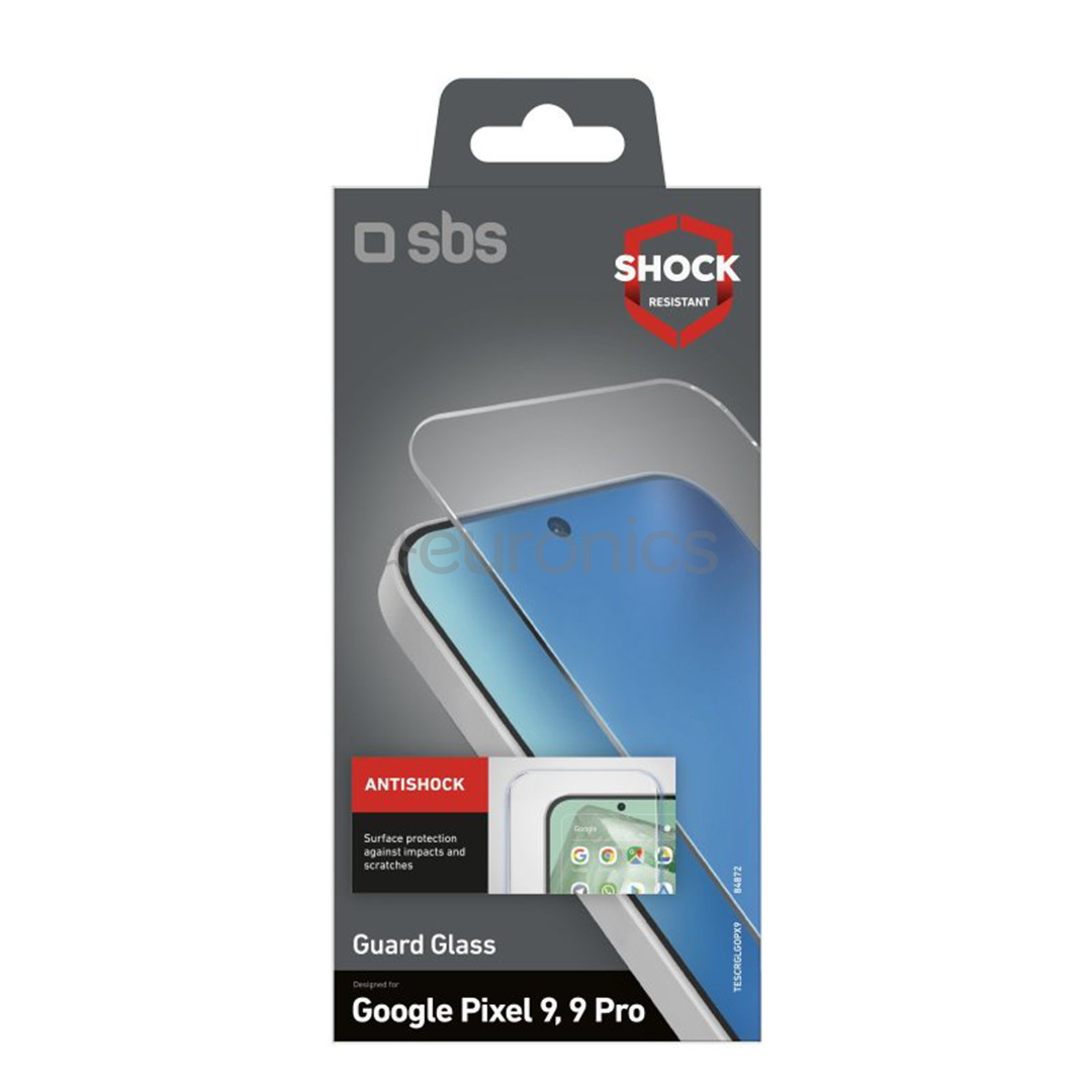 SBS Guard Glass, Google Pixel 9/9 Pro, прозрачный - Защита для экрана
