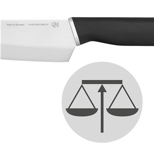 WMF Kineo, 18 cm, melna/nerūsējošā tērauda - Santoku nazis