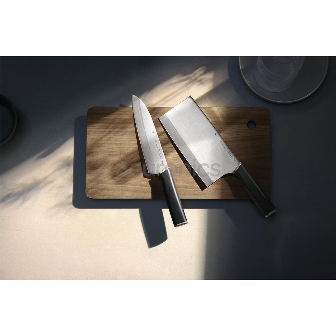 WMF Kineo, 18 cm, melna/nerūsējošā tērauda - Santoku nazis