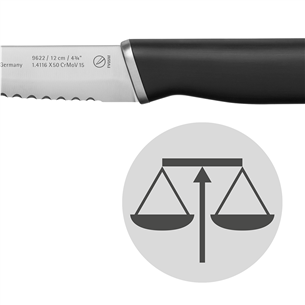 WMF Kineo, 12 cm, melna/nerūsējošā tērauda - Universāls nazis