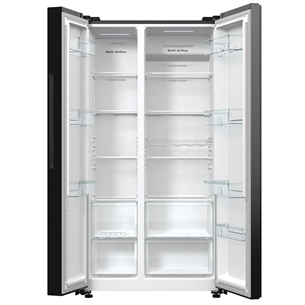 Hisense, No Frost, 550 L, augstums 179 cm, melna - SBS Ledusskapis