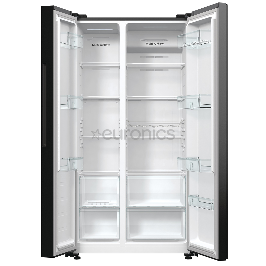 Hisense, No Frost, 550 L, augstums 179 cm, melna - SBS Ledusskapis