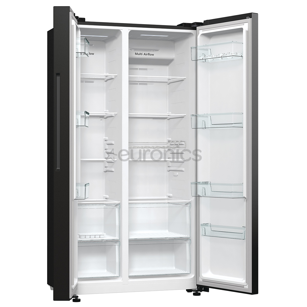 Hisense, No Frost, 550 L, augstums 179 cm, melna - SBS Ledusskapis