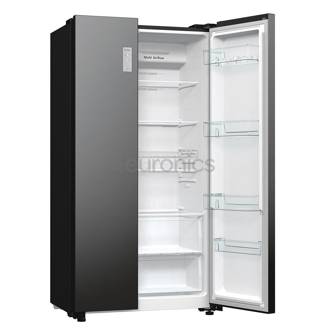 Hisense, No Frost, 550 L, augstums 179 cm, melna - SBS Ledusskapis