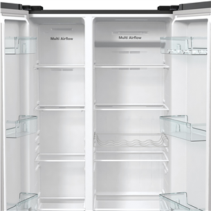 Hisense, No Frost, 550 L, augstums 179 cm, melna - SBS Ledusskapis