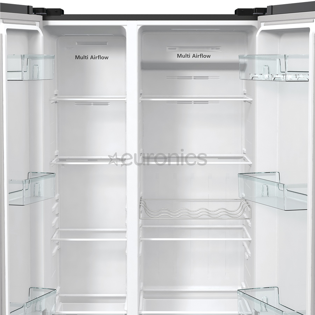 Hisense, No Frost, 550 L, augstums 179 cm, melna - SBS Ledusskapis