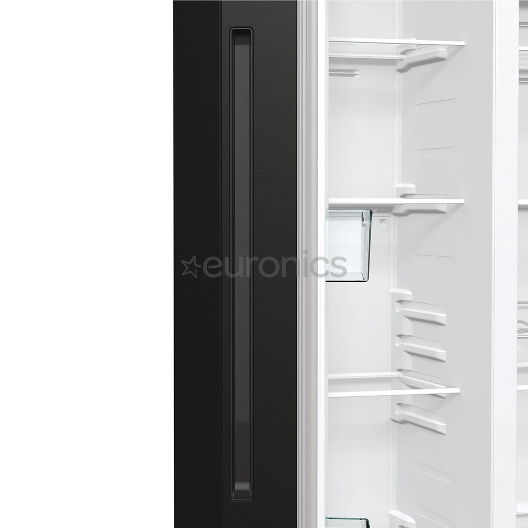 Hisense, No Frost, 550 L, height 179 cm, black - SBS-Refrigerator