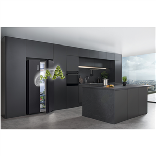 Hisense, No Frost, 550 L, augstums 179 cm, melna - SBS Ledusskapis