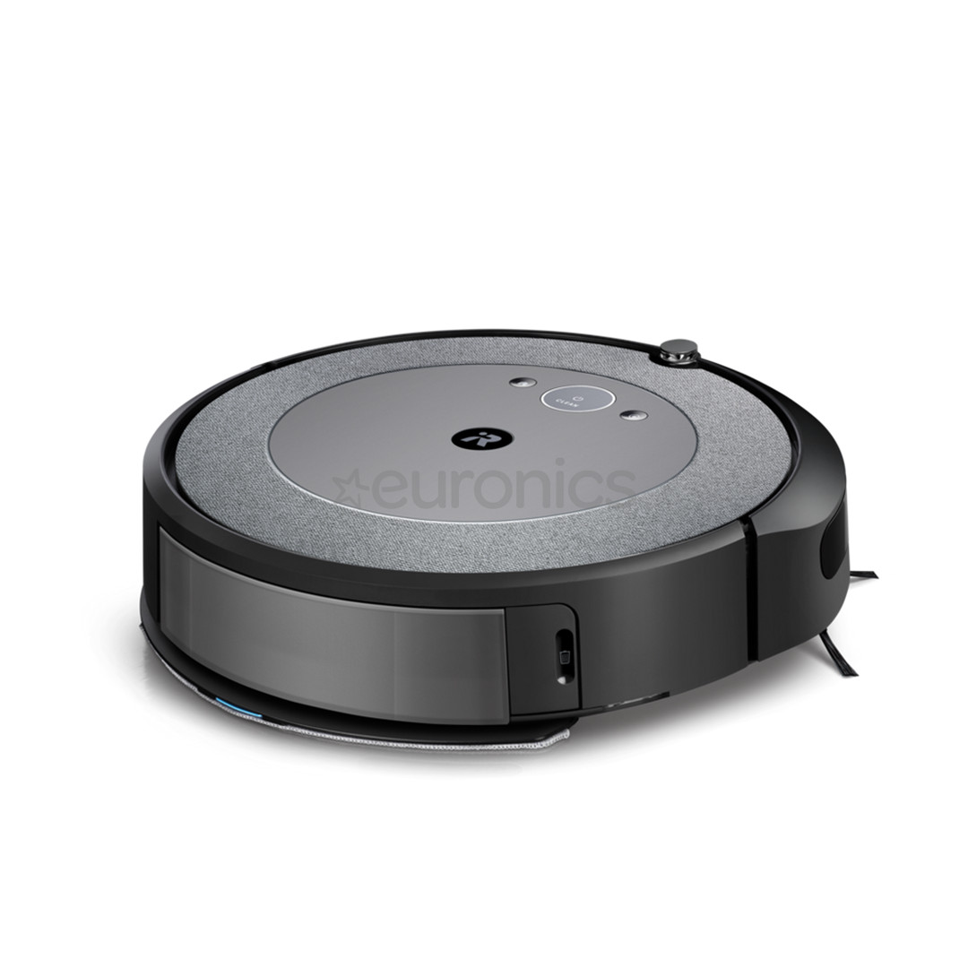 iRobot Roomba Combo® i5+, Wet & Dry, melna/pelēka - Robots putekļu sūcējs