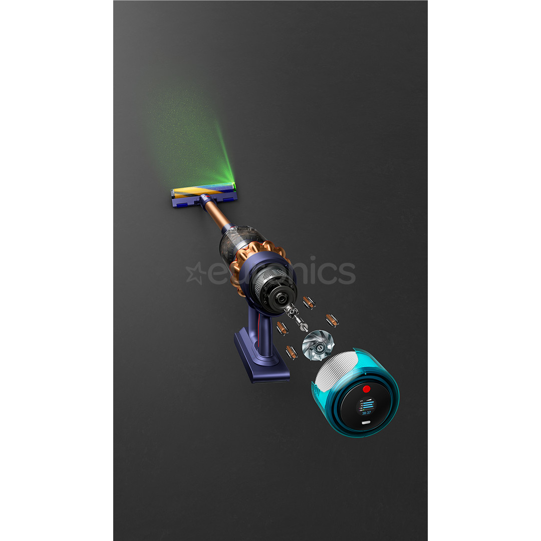 Dyson Gen5detect Absolute, zelta - Bezvadu putekļu sūcējs