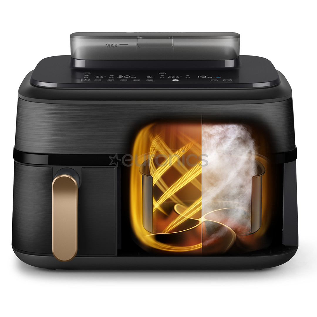 Philips 5000 Series Dual Basket, 2750 Вт, 9 л, черный - Аэрогриль