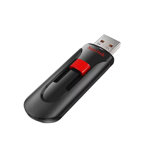SanDisk Cruzer Glide, 128 GB, melna - USB zibatmiņa SDCZ60-128G-B35