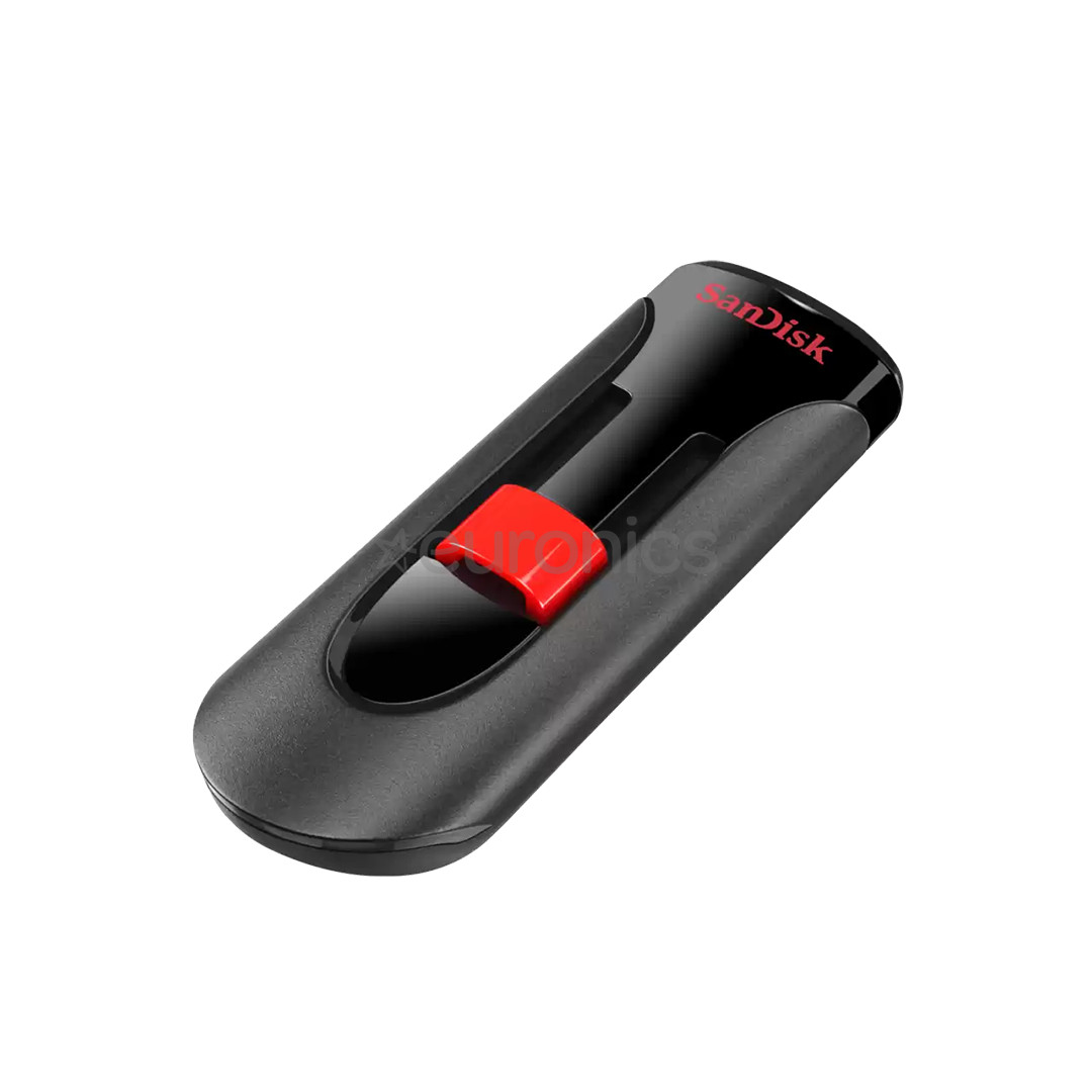 SanDisk Cruzer Glide, 128 GB, melna - USB zibatmiņa
