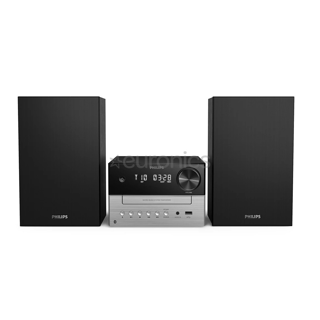 Philips TAM3205, 2.0, black/silver - Music system