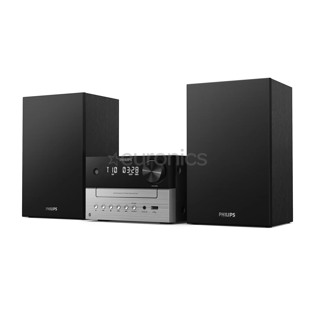 Philips TAM3205, 2.0, black/silver - Music system