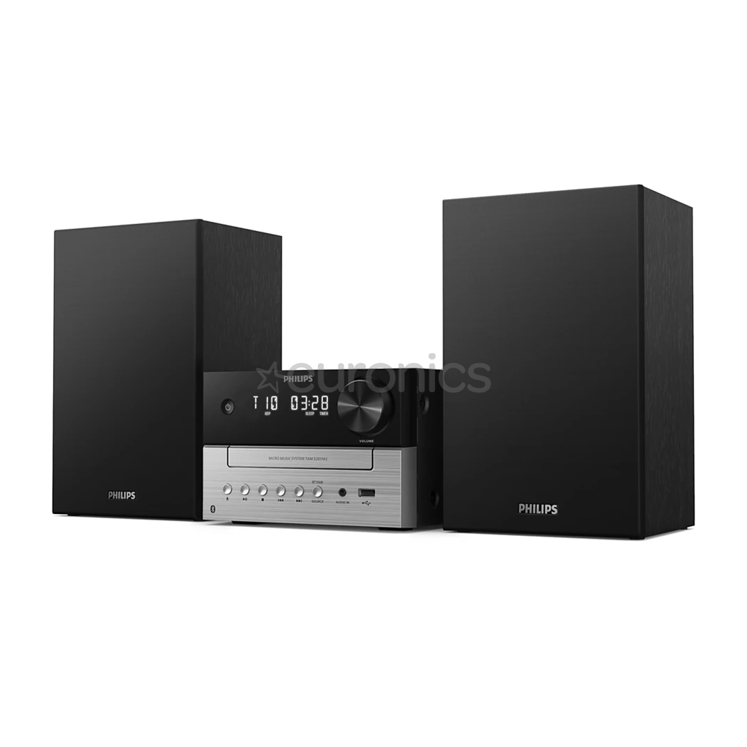 Philips TAM3205, 2.0, черный/серебристый - Музыкальный центр