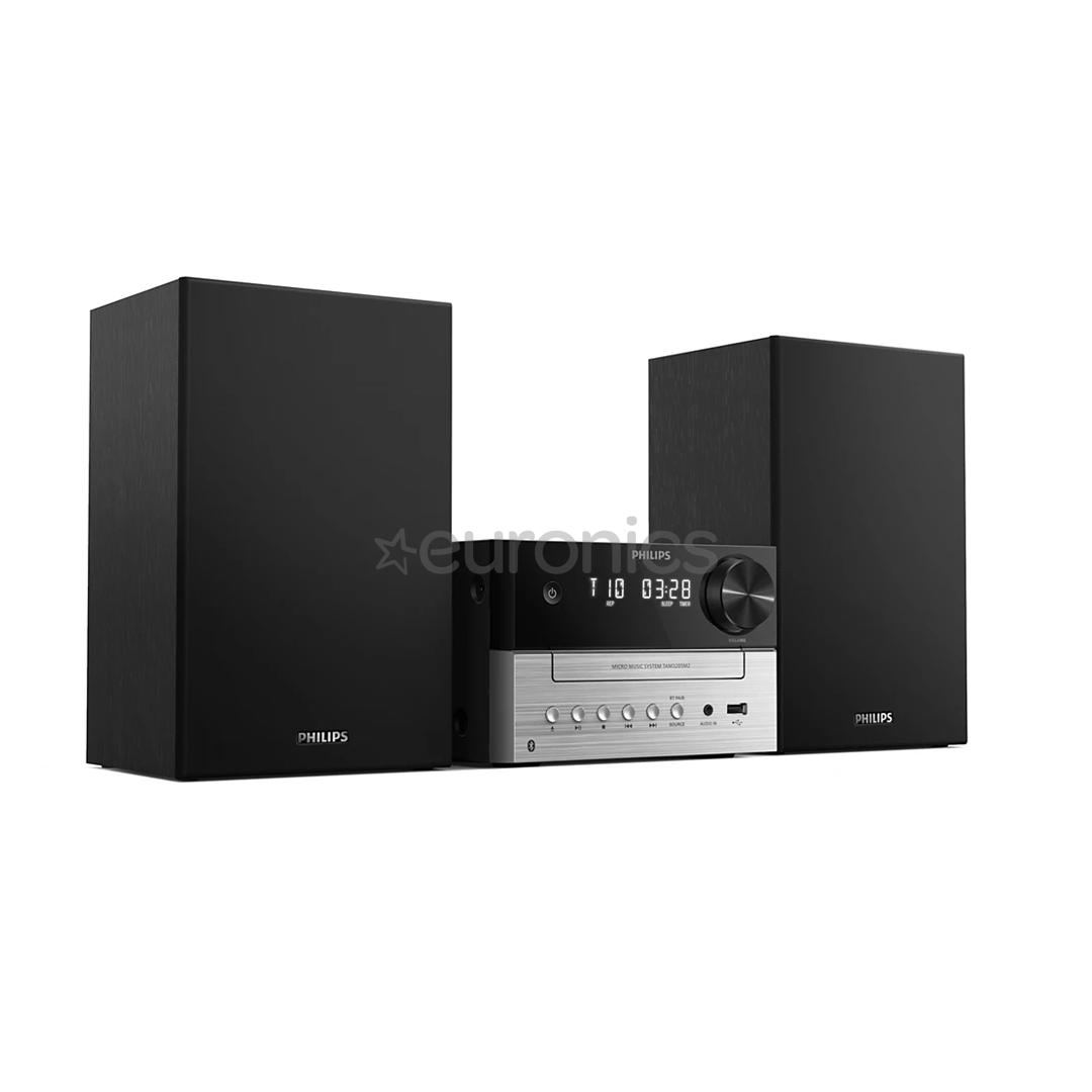 Philips TAM3205, 2.0, черный/серебристый - Музыкальный центр