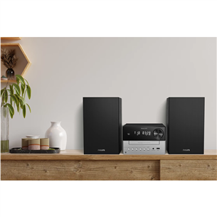 Philips TAM3205, 2.0, черный/серебристый - Музыкальный центр