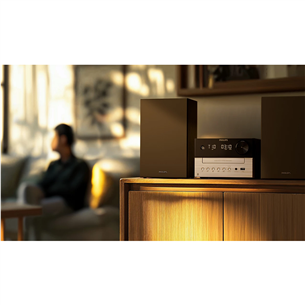 Philips TAM3205, 2.0, черный/серебристый - Музыкальный центр