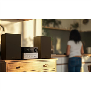 Philips TAM3205, 2.0, black/silver - Music system