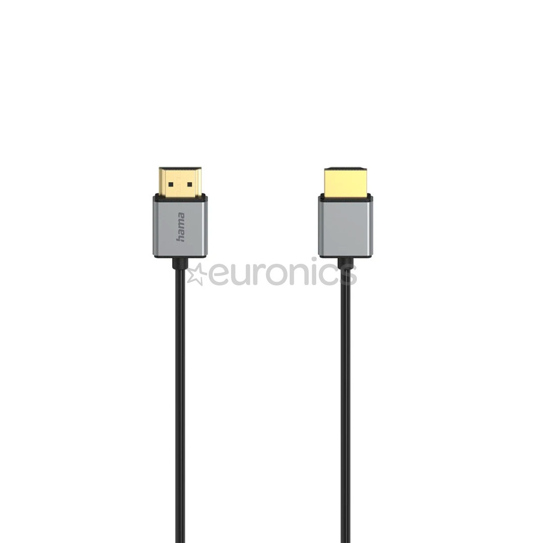 Hama HDMI Cable, 2.1, 8K, 1,5 m, melna - Kabelis