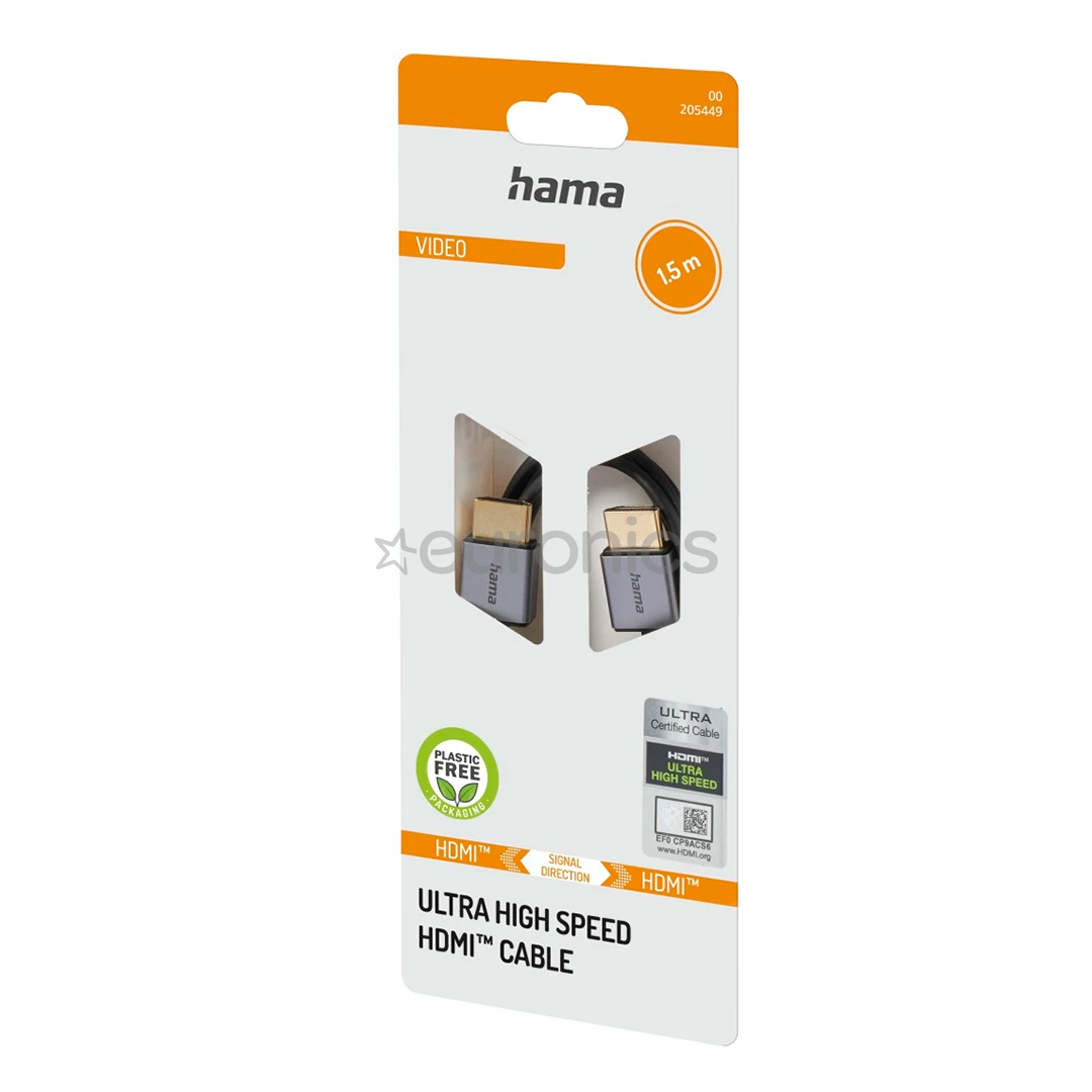 Hama HDMI Cable, 2.1, 8K, 1,5 m, black - Cable