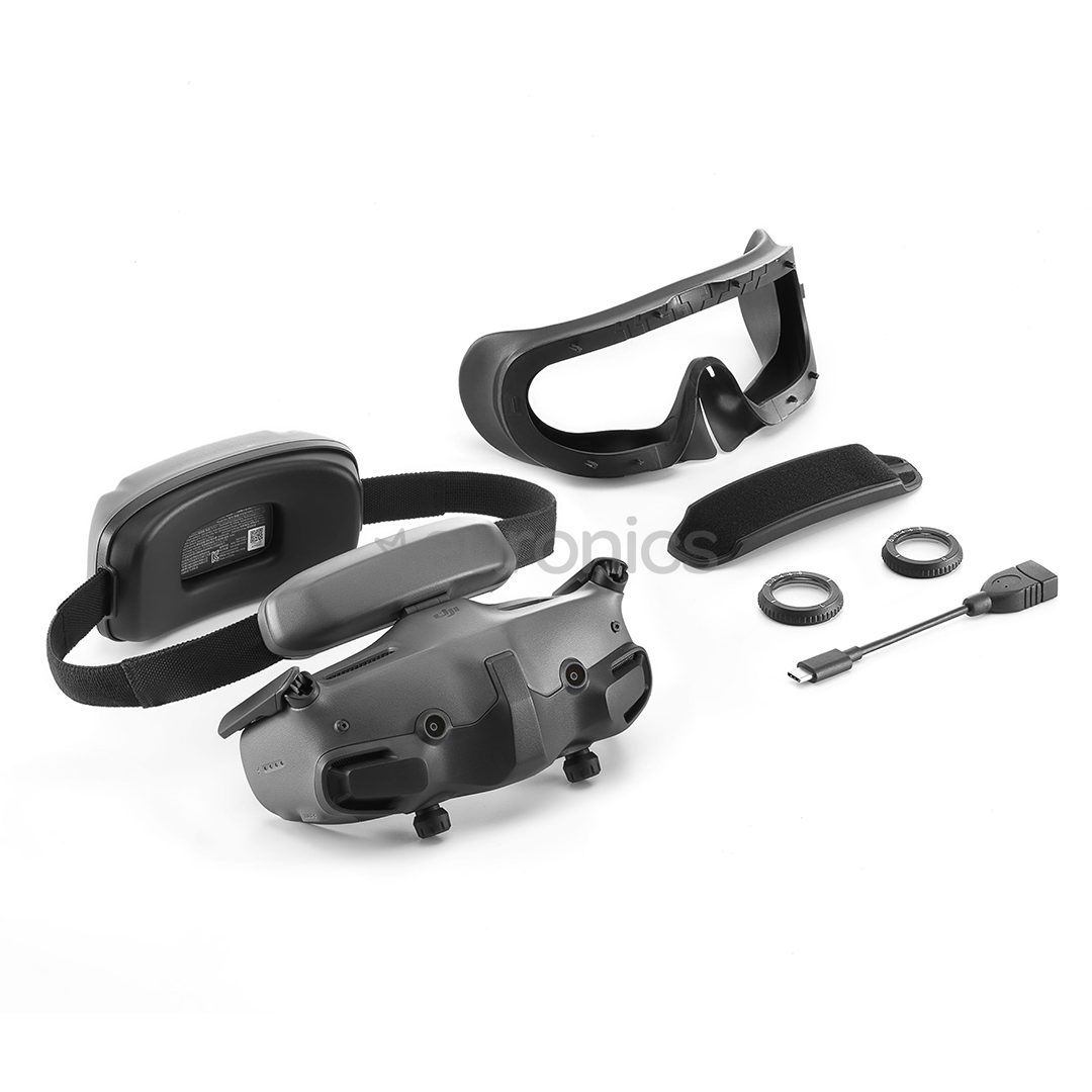 Dji Goggles 3, pelēka - Radio vadāma lidaparāta aksesuārs