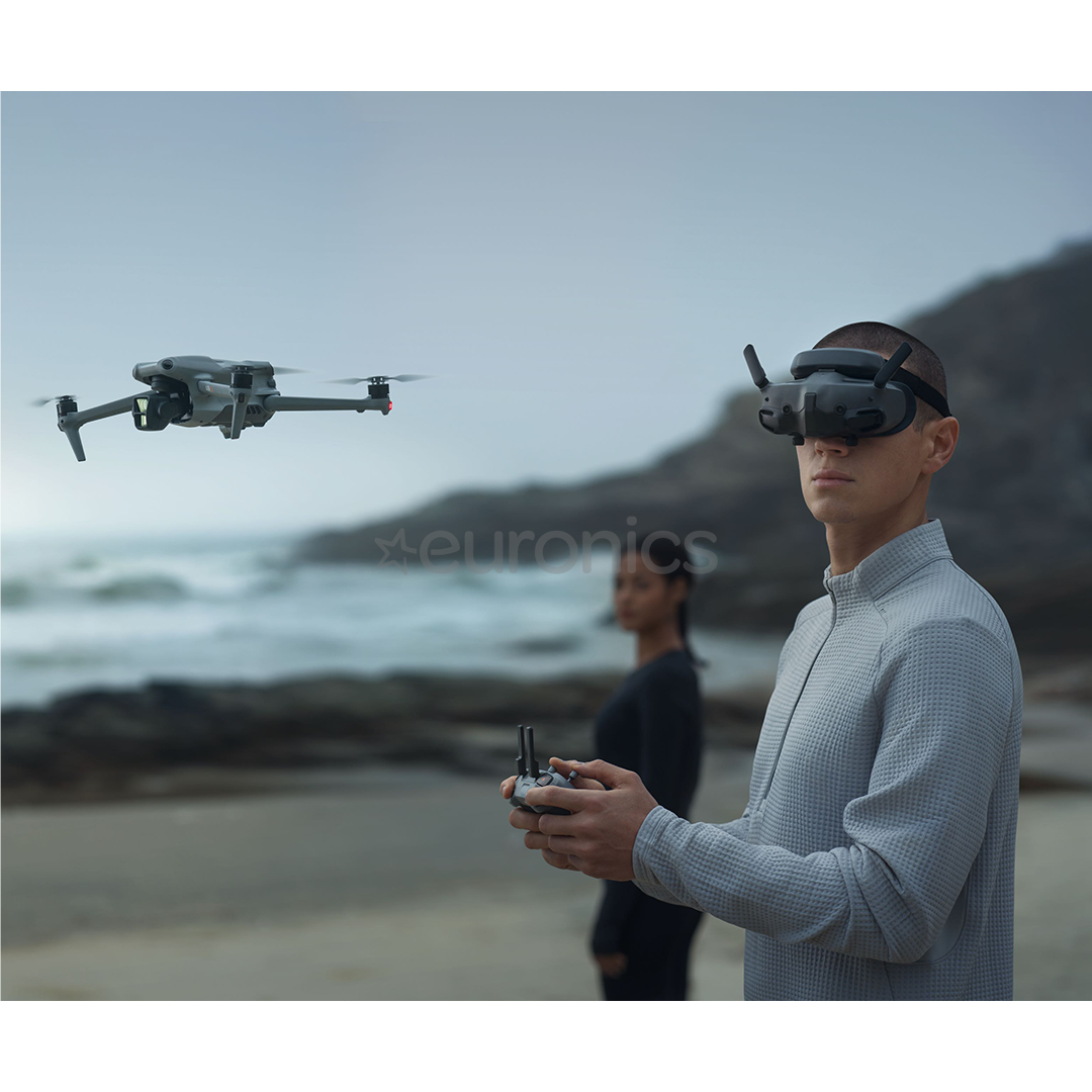 Dji Goggles 3, pelēka - Radio vadāma lidaparāta aksesuārs