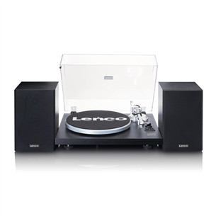Lenco LS-500, black - Turntable with speakers LS-500BLACK