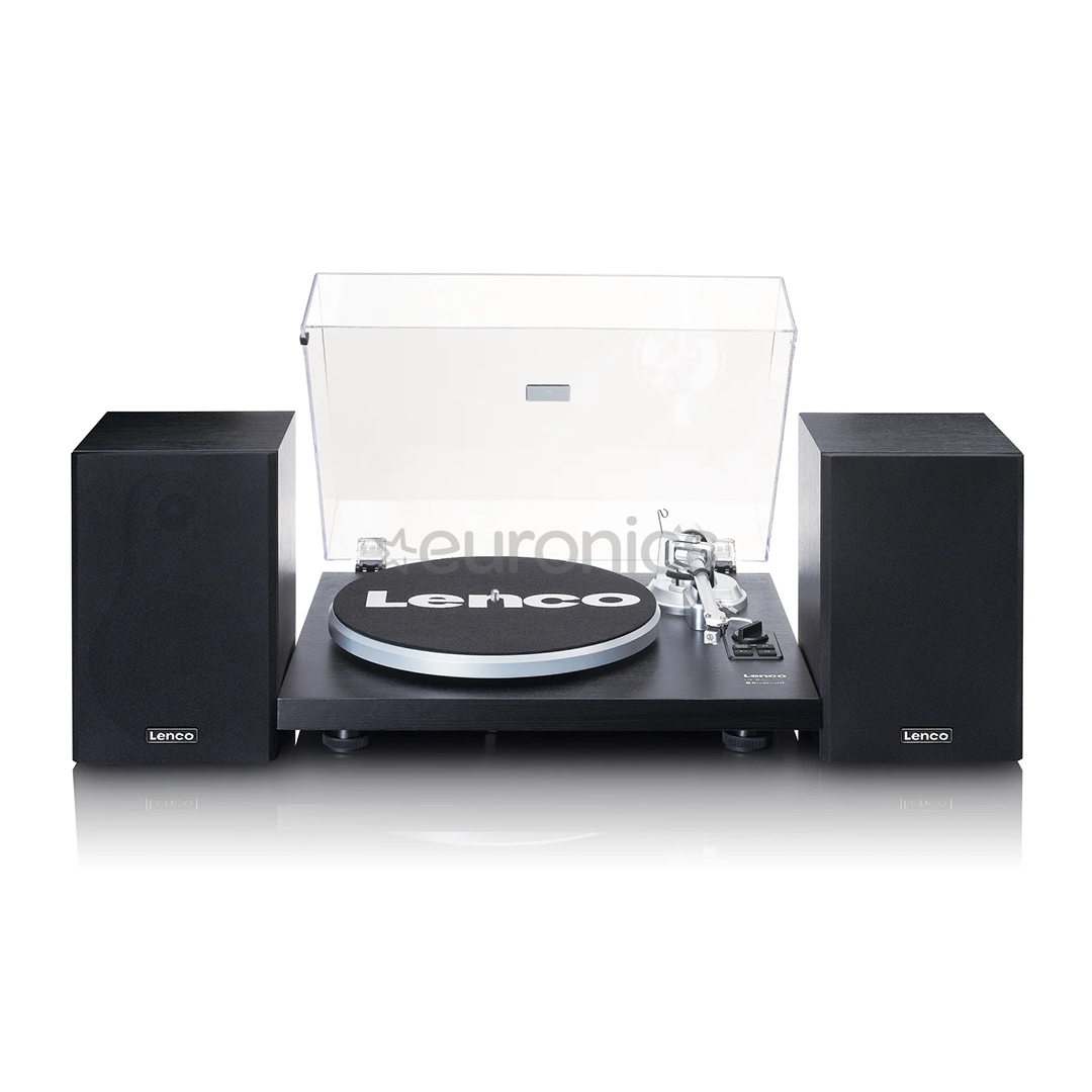 Lenco LS-500, black - Turntable with speakers