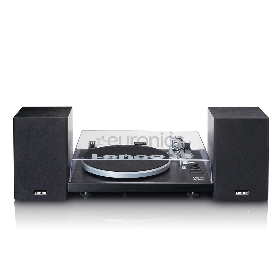 Lenco LS-500, black - Turntable with speakers