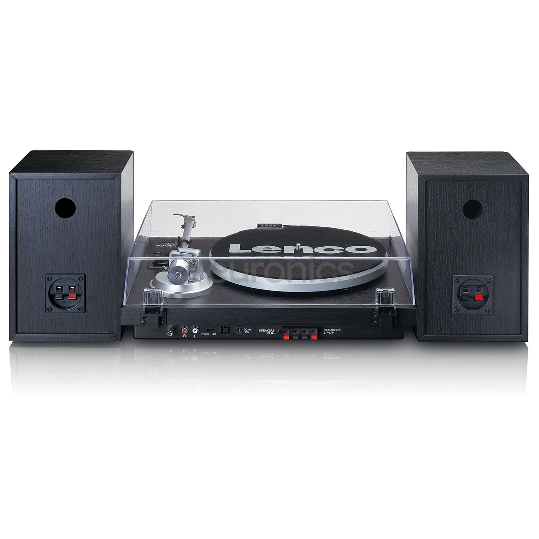 Lenco LS-500, black - Turntable with speakers