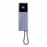 Xiaomi Power Bank, 165 W, 10000 mAh, pelēka - Portatīvais barošanas avots