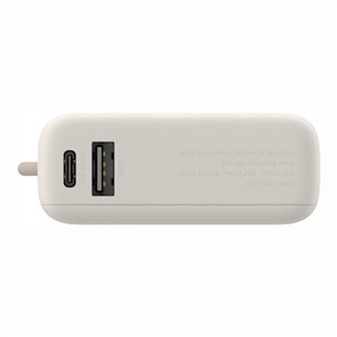 Xiaomi Power Bank, 33 W, 10000 mAh, integrated cable, bēša - Portatīvais barošanas avots