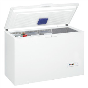 Whirlpool, 394 L, width 140.5 cm, white - Chest freezer
