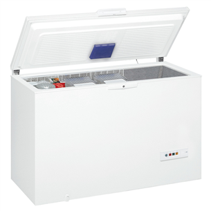 Whirlpool, 394 L, platums 140.5 cm, balta - Lādes tipa saldētava