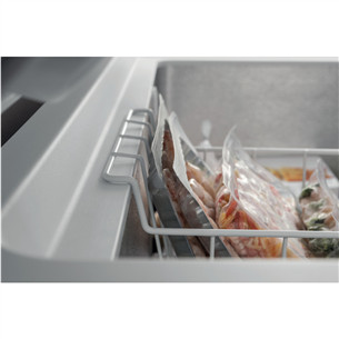 Whirlpool, 394 L, width 140.5 cm, white - Chest freezer