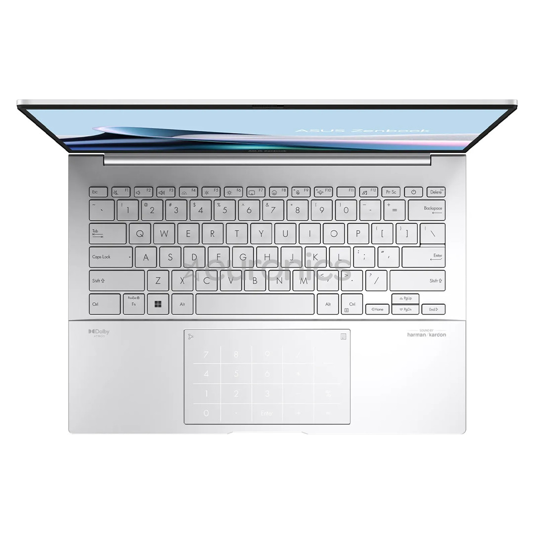Asus Zenbook 14 OLED, 14'', OLED, Ultra 5, 16 GB, 512 GB, ENG, sudraba - Portatīvais dators
