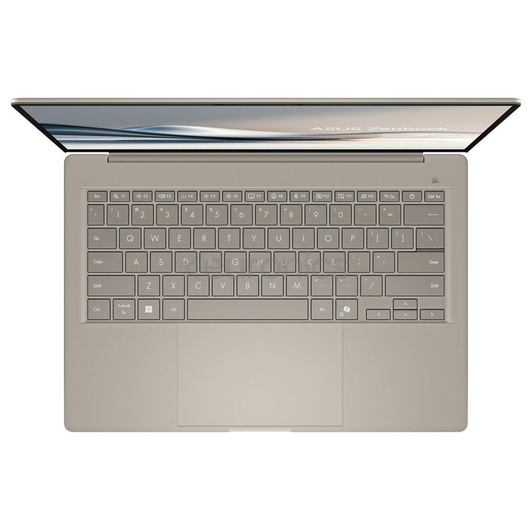 Asus Zenbook A14, 14'', OLED, X, 16 GB, 512 GB, ENG, bēša - Portatīvais dators