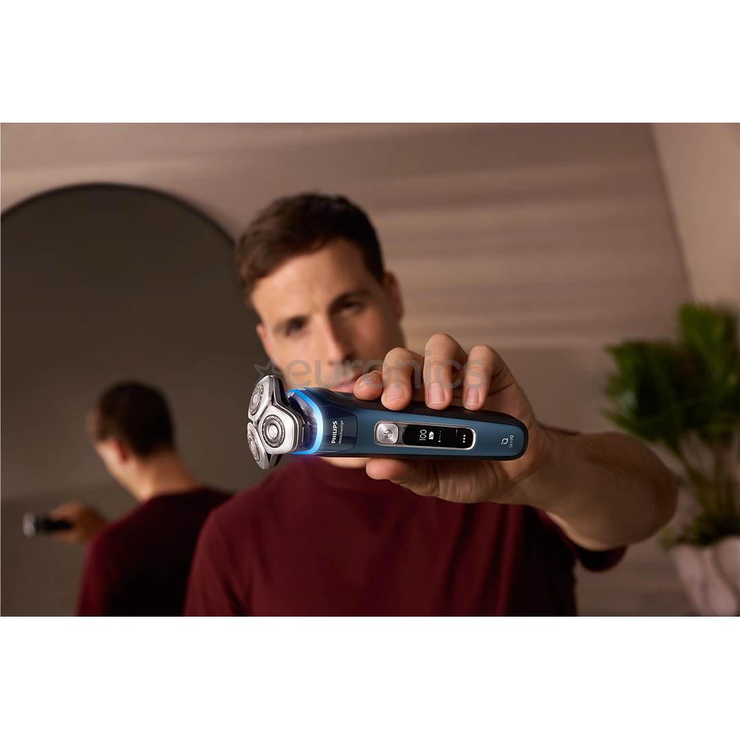 Philips i9000 Prestige, Wet & Dry, zila - Skuveklis