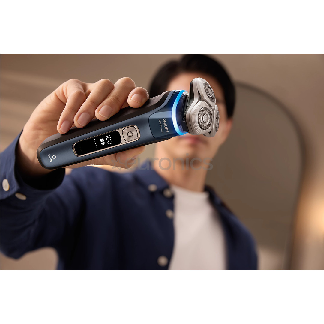 Philips i9000 Prestige, Wet & Dry, zila - Skuveklis