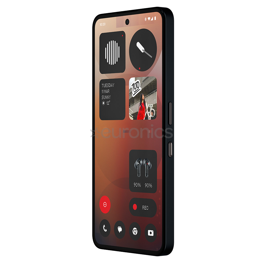 Nothing Phone (3a), 12 GB, 256 GB, melna - Viedtālrunis