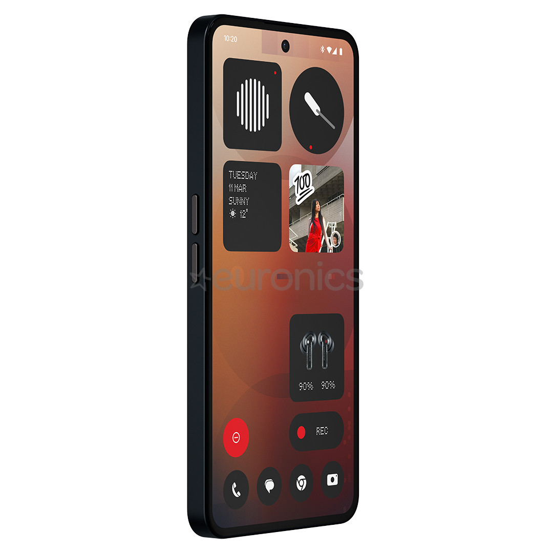 Nothing Phone (3a), 12 GB, 256 GB, melna - Viedtālrunis