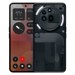 Nothing Phone (3a) Pro, 12 ГБ, 256 ГБ, черный - Смартфон A10400166