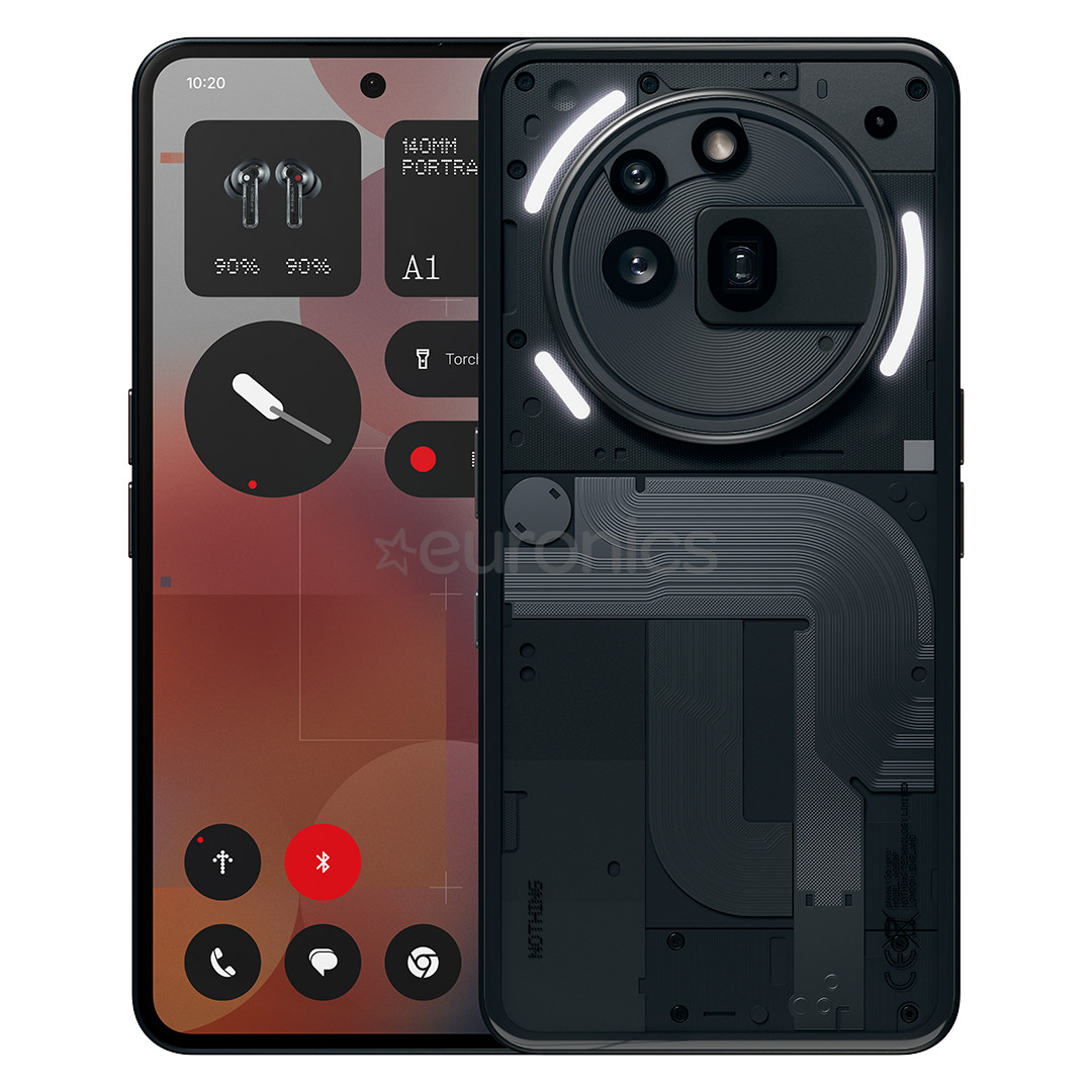 Nothing Phone (3a) Pro, 12 GB, 256 GB, melna - Viedtālrunis