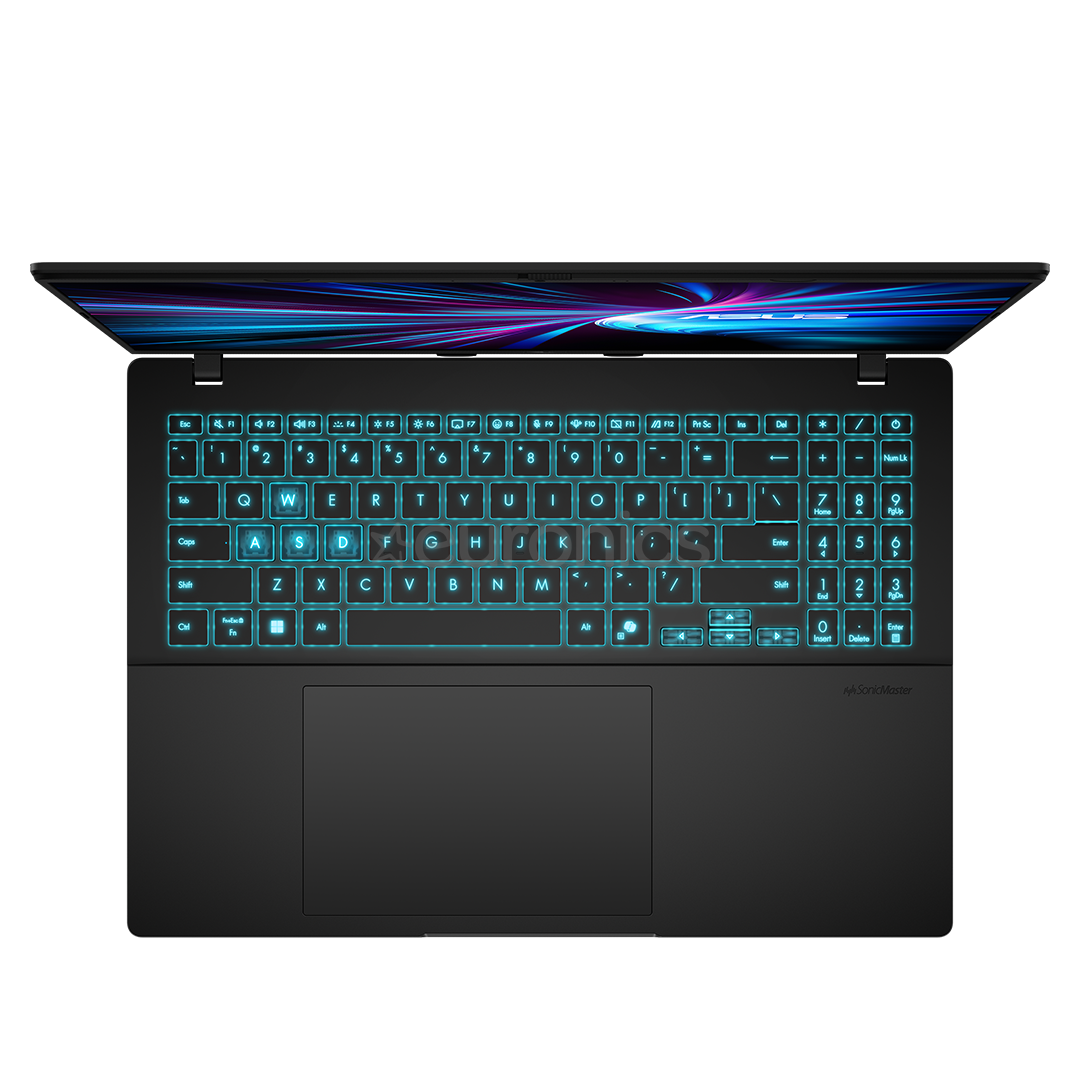 Asus V16, 16'', WUXGA, 144 Hz, 5, 16 GB, 1 TB, RTX 4050, ENG, melna - Portatīvais dators