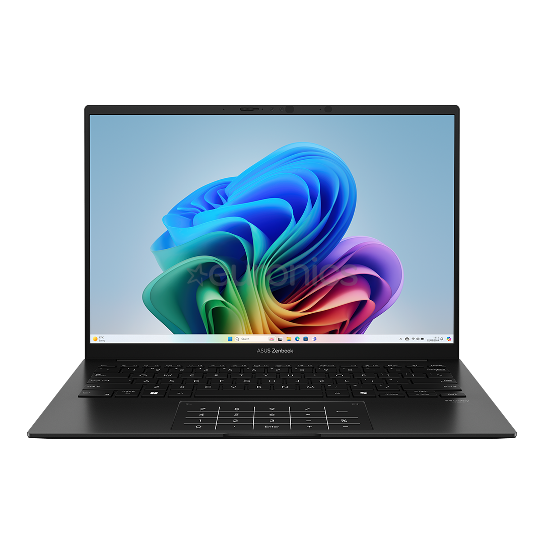 Asus Zenbook 14 OLED, 14'', 3K, OLED, 120 Hz, Ryzen AI 7, 32 GB, 1 TB, ENG, melna - Portatīvais dators