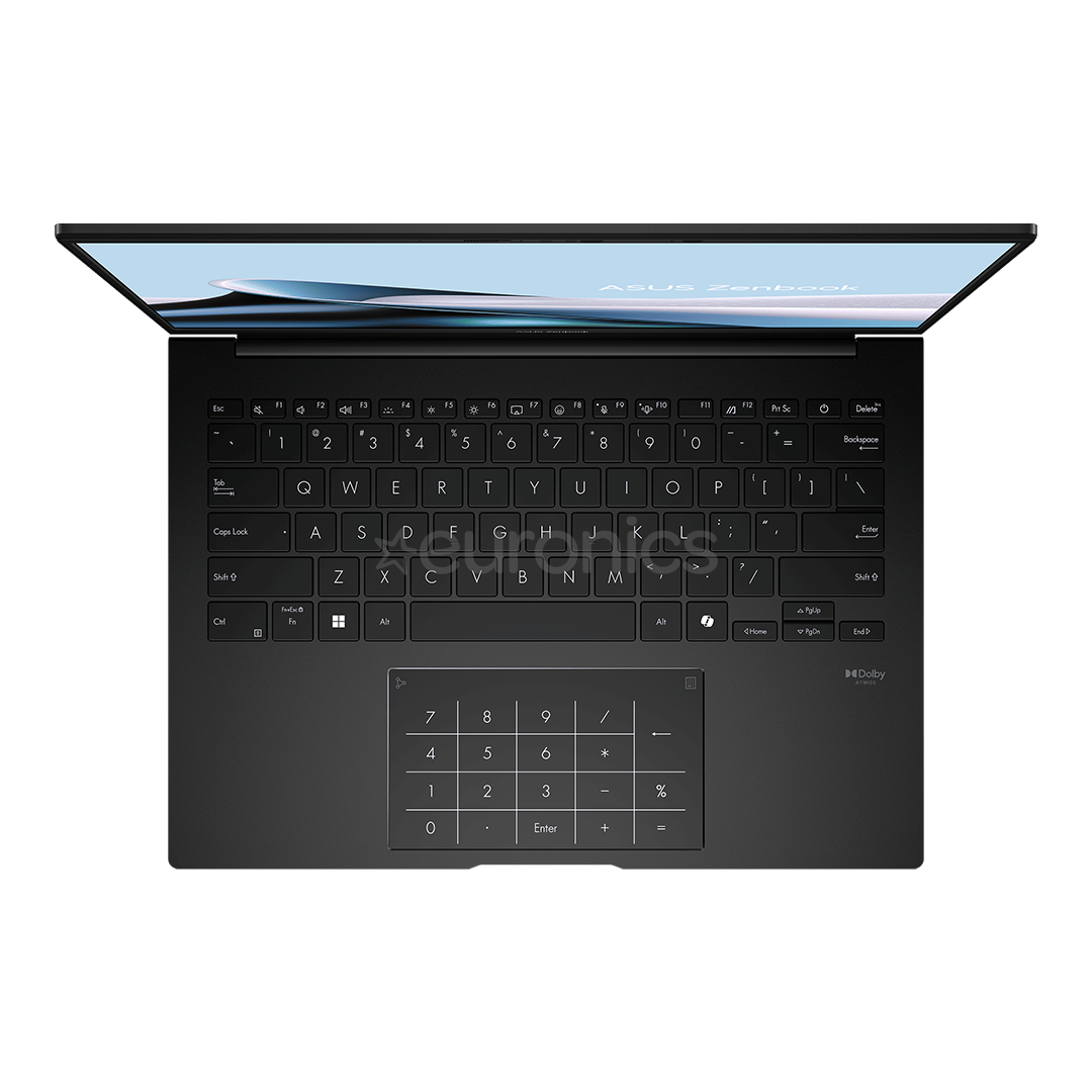 Asus Zenbook 14 OLED, 14'', 3K, OLED, 120 Hz, Ryzen AI 7, 32 GB, 1 TB, ENG, melna - Portatīvais dators