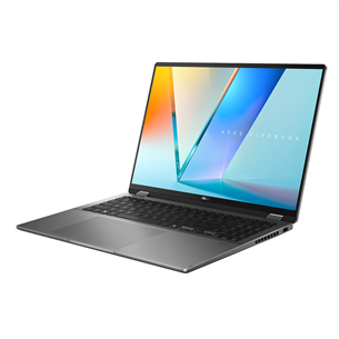 Asus Vivobook 16 Flip OLED, 16'', 3K, OLED, 120 Hz, Ultra 7, 16 GB, 1 TB, ENG, pelēka - Portatīvais dators