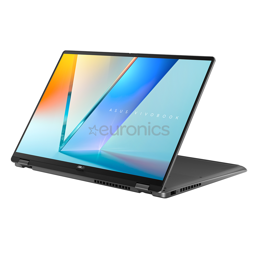 Asus Vivobook 16 Flip OLED, 16'', 3K, OLED, 120 Hz, Ultra 7, 16 GB, 1 TB, ENG, pelēka - Portatīvais dators